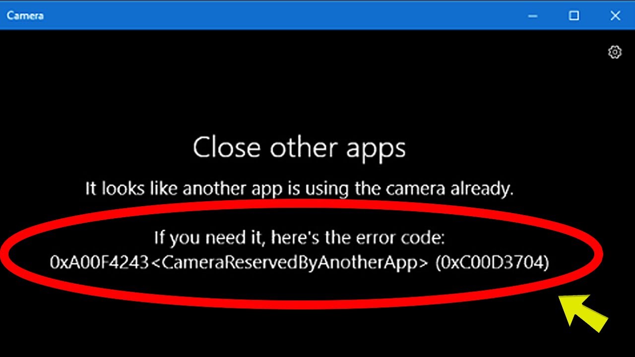 Identify any other programs or applications that may be using your webcam.
Exit or close the conflicting programs.