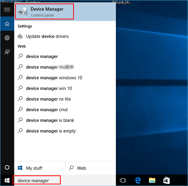 Press the "Windows" key and type "Device Manager."
Select the "Device Manager" option from the search results.
