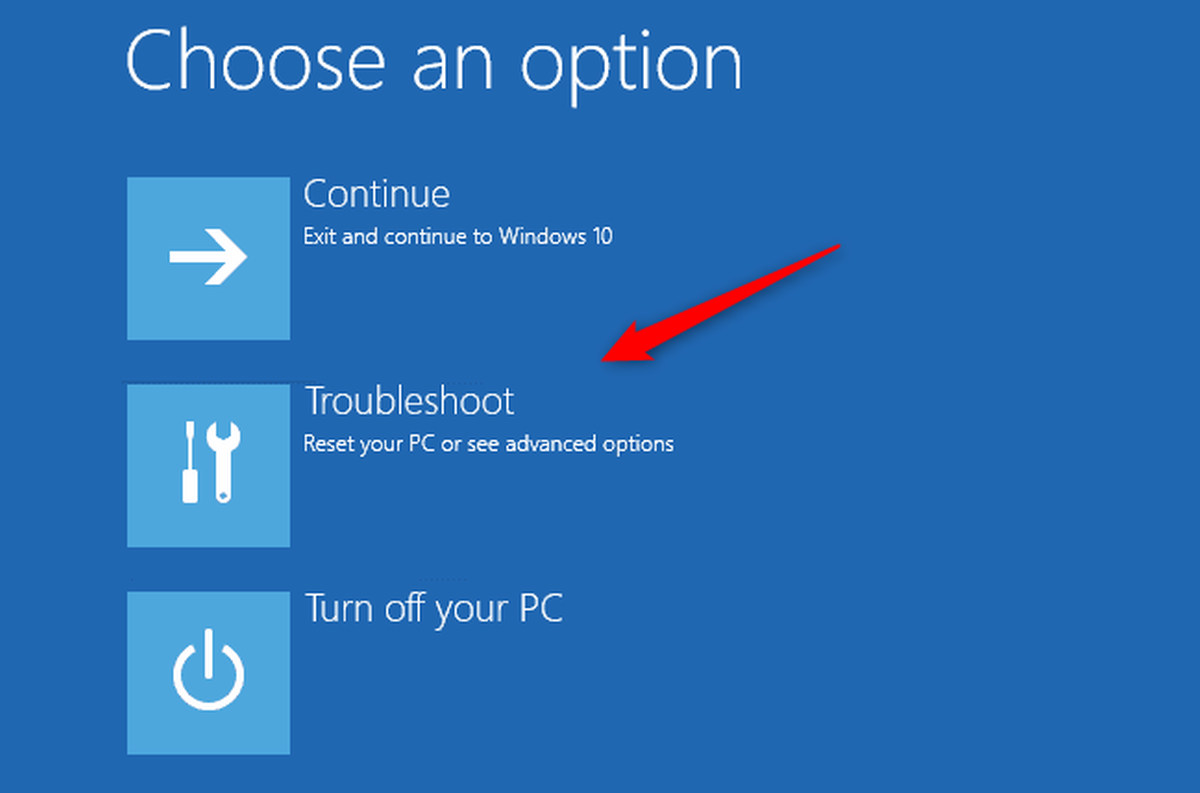 Press the "Windows" key and type "Troubleshoot."
Select the "Troubleshoot" option from the search results.