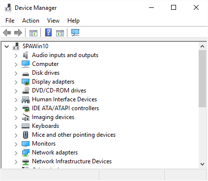 Press Win+X and select "Device Manager" from the menu.
Expand the "Disk drives" category.