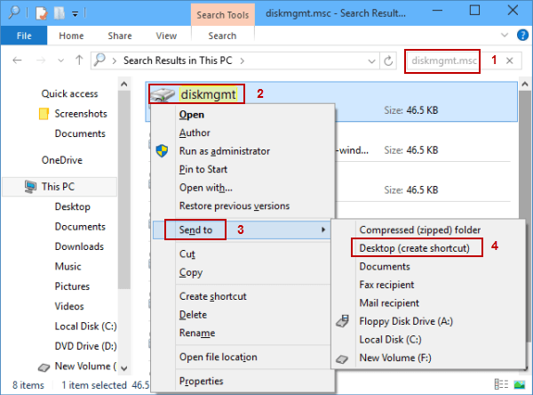 Right-click on the Start button and select "Disk Management".
Locate your WD hard drive in the list of disks.